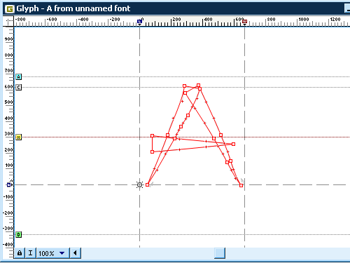 Illustrator绘制字体形状导入到FontLab12