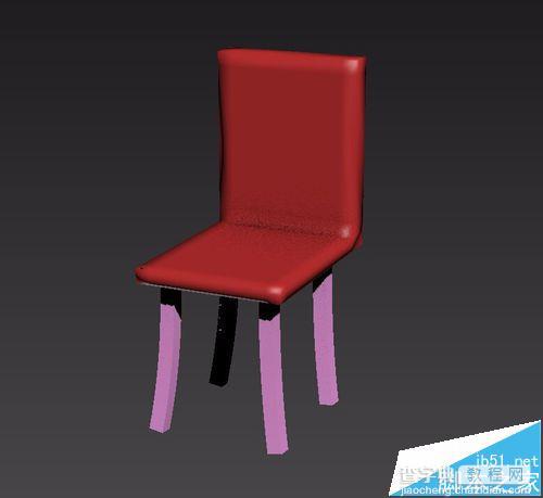 3dsmax怎么制作红色靠背的椅子?14