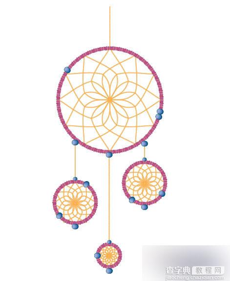 AI绘制文艺漂亮的编制挂件33