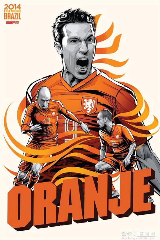 2014年巴西世界杯32强宣传海报设计25