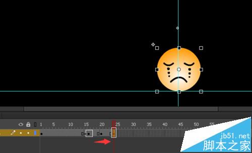 flash怎么制作一个qq表情笑脸哭脸的动画?28