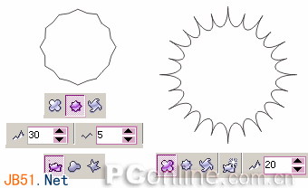 CorelDRAW(CDR)利用交互式变形工具应用设计绘制漂亮花朵实例教程5