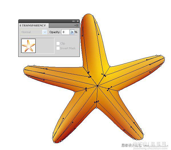 Illustrator鼠绘教程：绘制真实立体的海星28