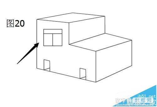 flash8怎么绘制立体的两层小楼房?21