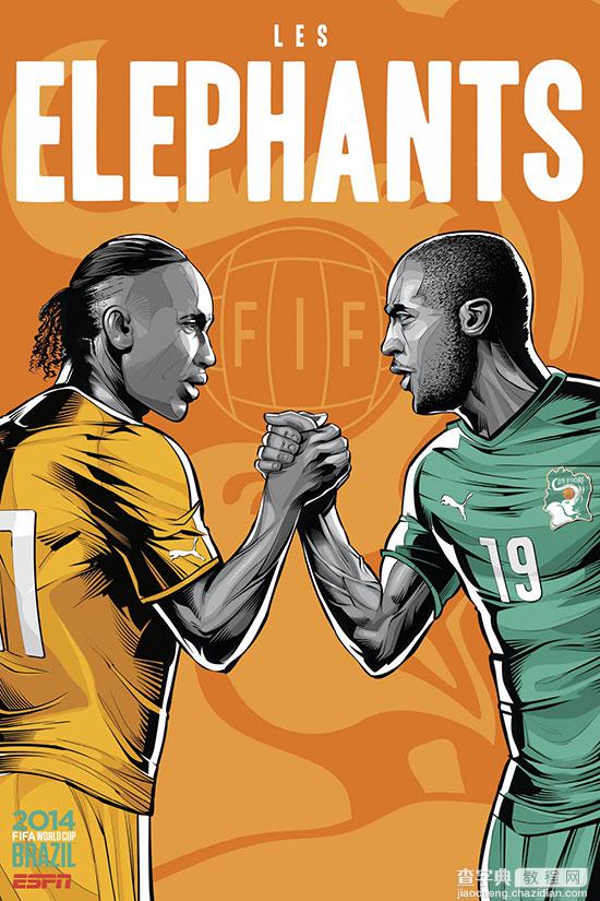 2014年巴西世界杯32强宣传海报设计22