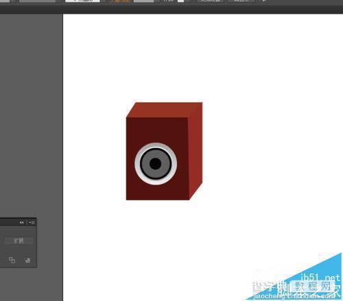 Ai怎么画音箱? Ai绘制暗红色音箱图标的教程12