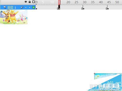flash怎么制作一个图片四处翻动的运动补间动画?9