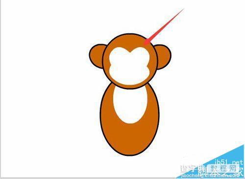 flash怎么制作一个可爱的卡通猴子?9