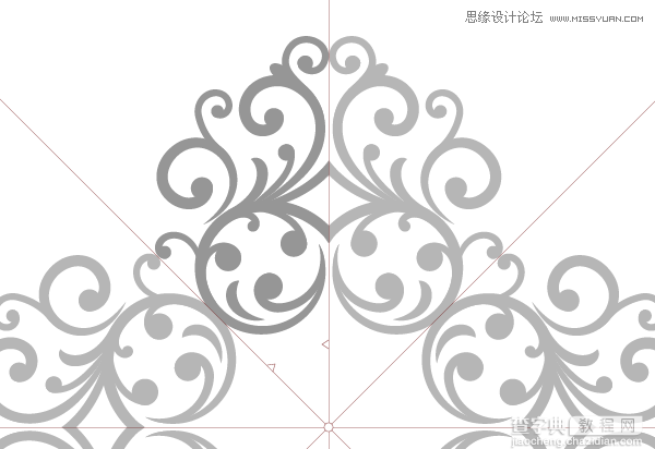 AI结合MirrorMe插件绘制典雅时尚的欧式复古立体花纹对称图案46