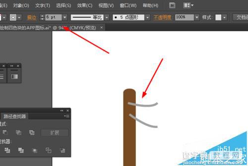 Ai怎么绘制被风吹起漂浮袋子的图标?2