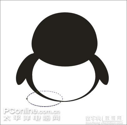 Coreldraw教程：绘制可爱的情侣QQ企鹅8