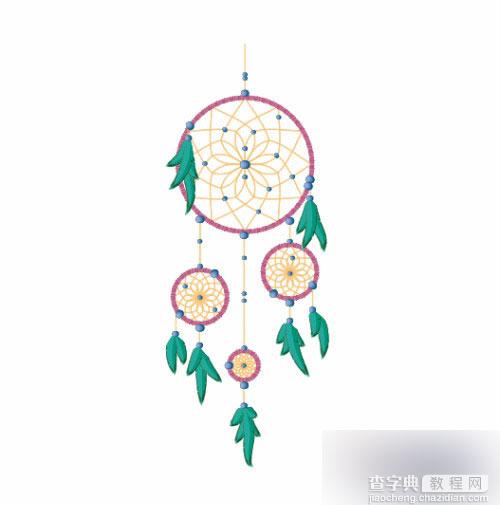AI绘制文艺漂亮的编制挂件38