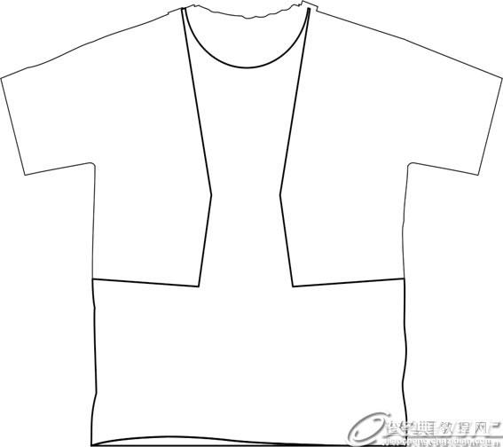 CorelDRAW绘制男士夏装款式图4