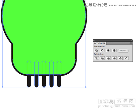 使用Illustrator给滑板添加骷髅头图案效果教程13