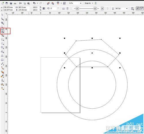 cdr扇形怎么画? cdr从圆形中裁一个扇形图形的教程3