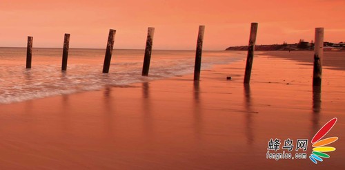 海滩日出拍摄实录 教你拍摄画中画的风光作品方法教程7