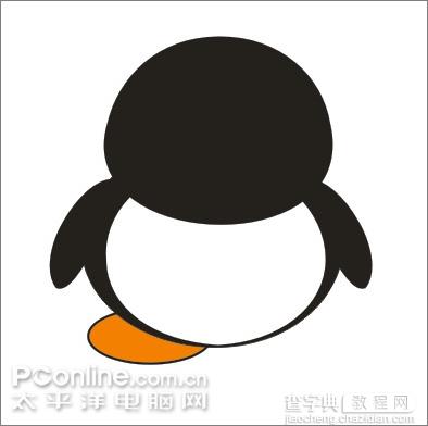 Coreldraw教程：绘制可爱的情侣QQ企鹅9
