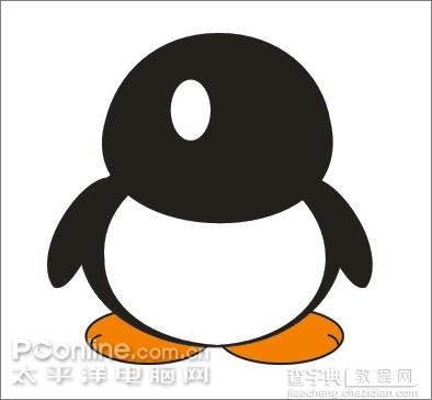 Coreldraw教程：绘制可爱的情侣QQ企鹅12