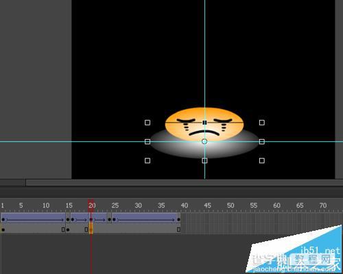 flash怎么制作一个qq表情笑脸哭脸的动画?38