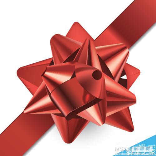 AI CS4制作漂亮的立体红色礼品包装花1