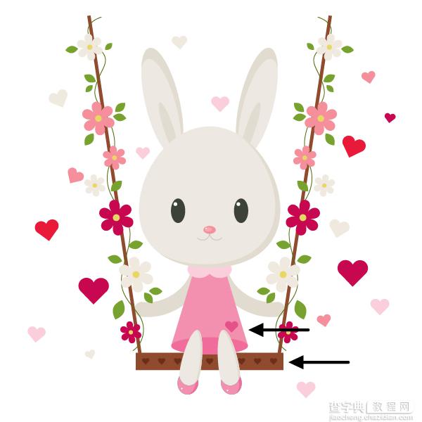 Illustrator(AI)设计打造出一只可爱的情人节兔子实例教程43
