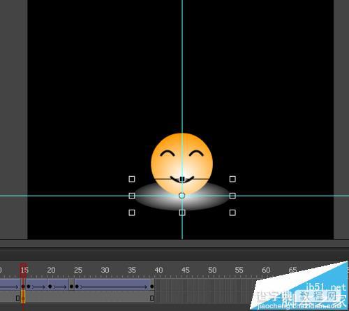 flash怎么制作一个qq表情笑脸哭脸的动画?39
