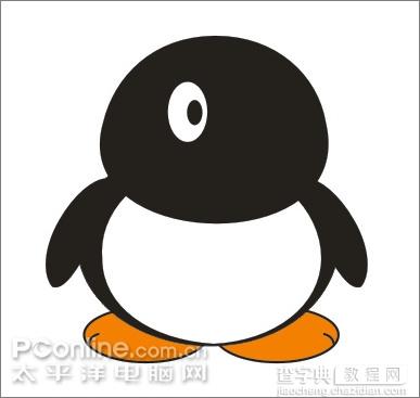 Coreldraw教程：绘制可爱的情侣QQ企鹅13
