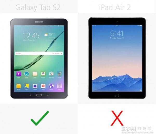 三星Galaxy Tab S2和iPad Air 2详细参数对比13