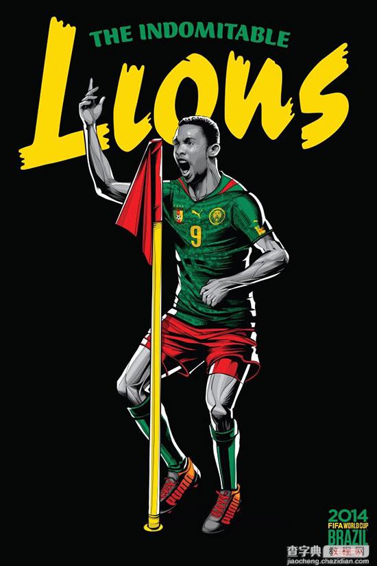 2014年巴西世界杯32强宣传海报设计8