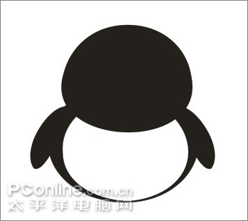 Coreldraw教程：绘制可爱的情侣QQ企鹅7