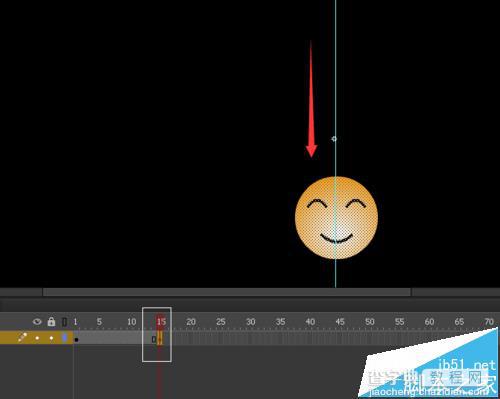 flash怎么制作一个qq表情笑脸哭脸的动画?20