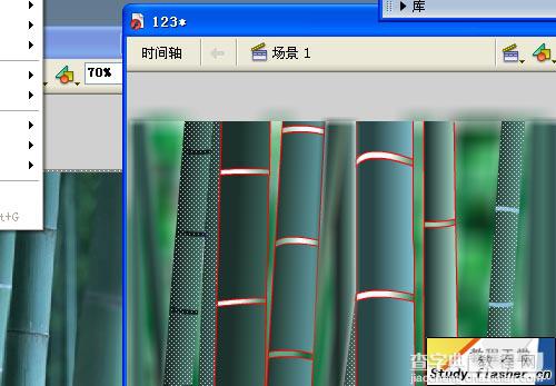 Flash8模糊滤镜绘制逼真青翠竹林13
