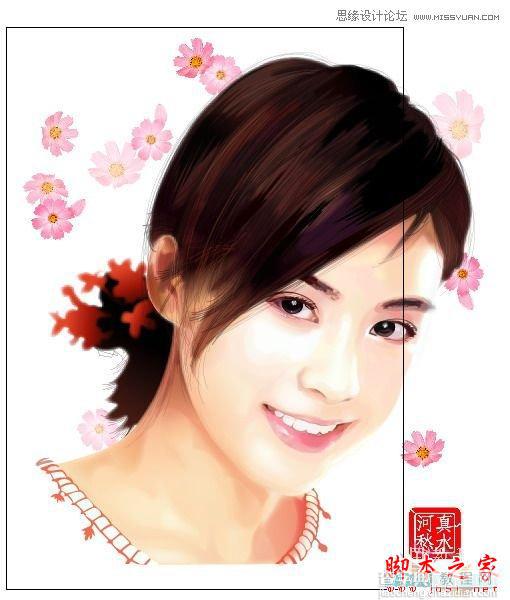 AI网格工具绘制写实美女教程118