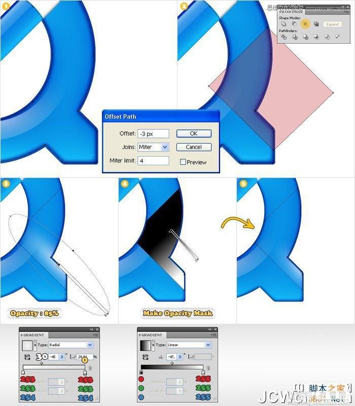 Illustrator设计制作蓝色苹果QuickTime Logo标志教程18