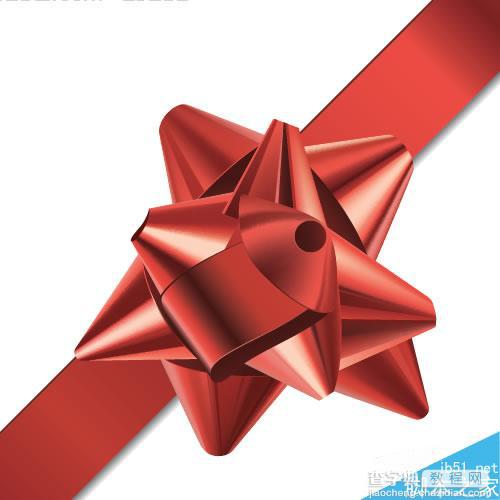 AI CS4制作漂亮的立体红色礼品包装花30