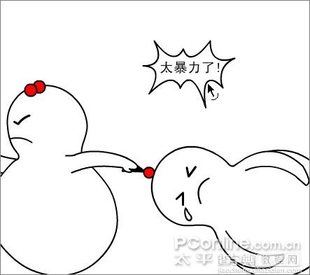 Flash设计制作“太暴力了”搞笑QQ表情动画实例教程35