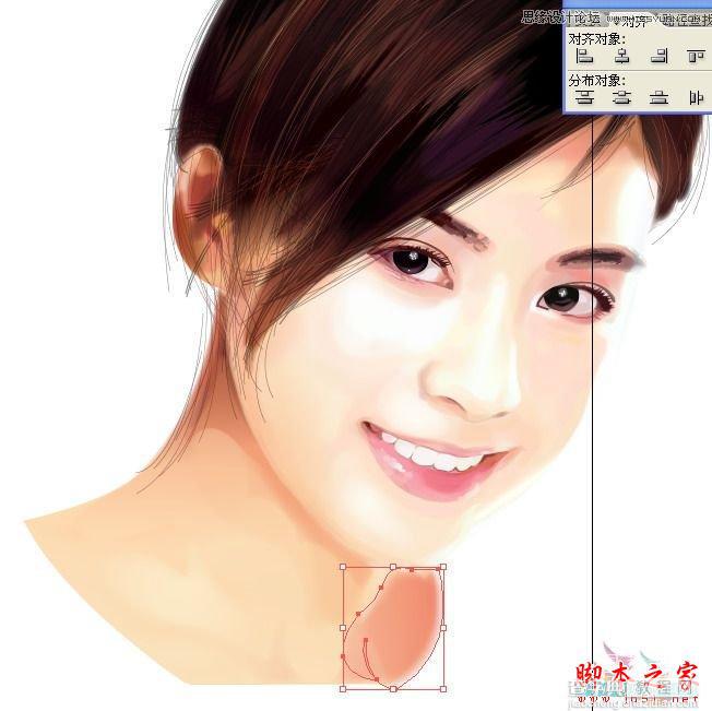 AI网格工具绘制写实美女教程110