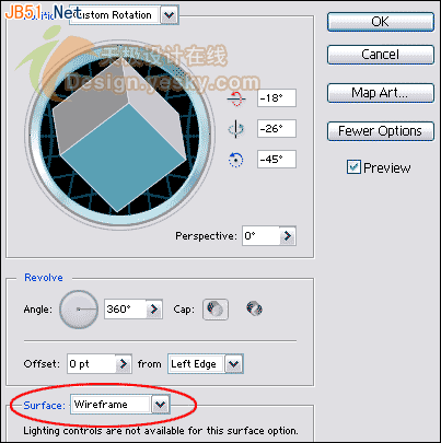 Illustrator(AI)利用3D工具模仿绘制三维轮廓图实例教程10