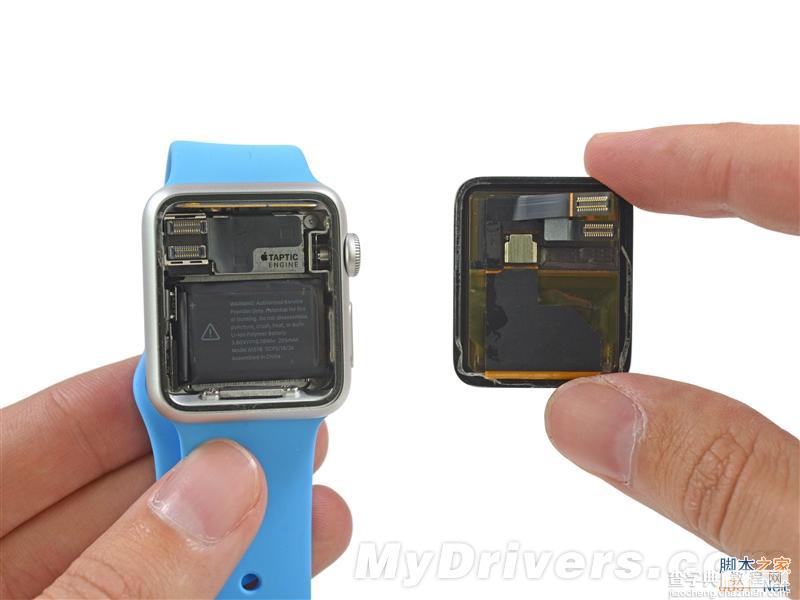 38毫米表盘的运动版apple watch详尽拆解：电池太失望了16