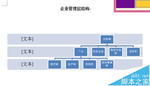 Word中怎么使用smartart绘制结构图层?8