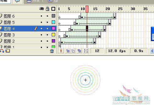 Flash新手教程:跟随鼠标的圈圈动画13