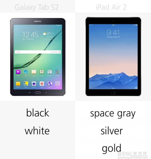 三星Galaxy Tab S2和iPad Air 2详细参数对比5