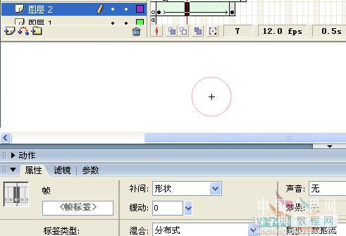 Flash新手教程:跟随鼠标的圈圈动画10