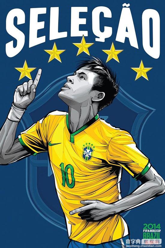 2014年巴西世界杯32强宣传海报设计7