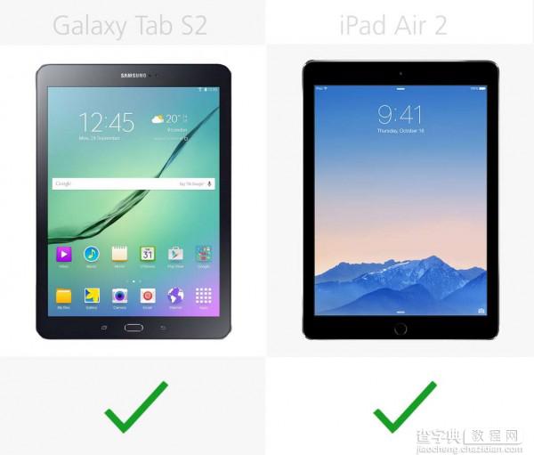 三星Galaxy Tab S2和iPad Air 2详细参数对比10