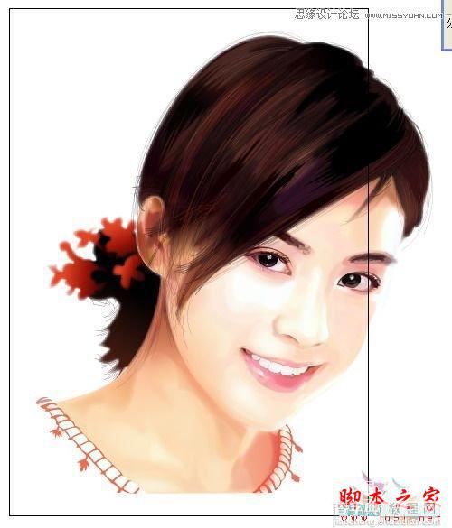 AI网格工具绘制写实美女教程117