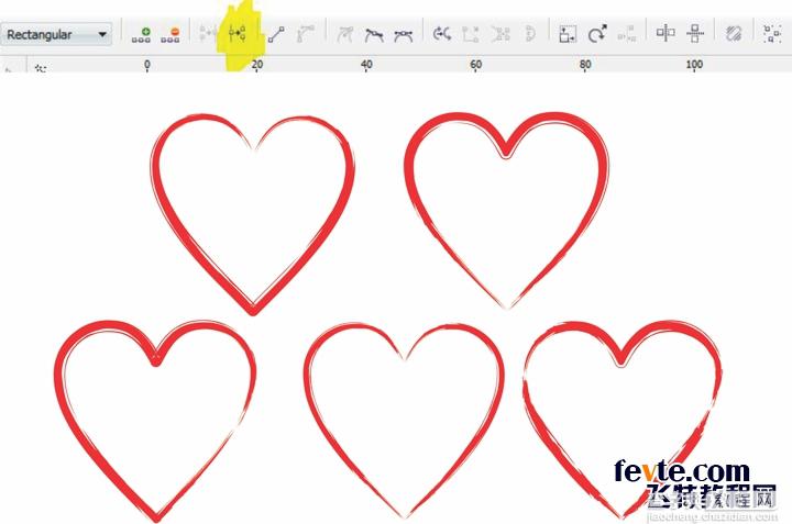 CDR(CorelDraw)制作漂亮浪漫的情人节贺卡10