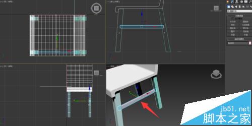 3DSMax怎么制作一个简单的四腿木质靠背椅模型?11