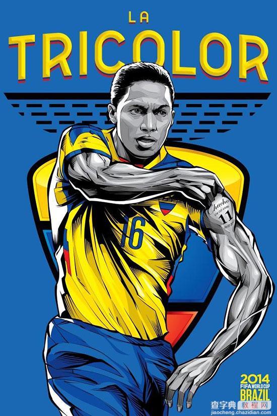 2014年巴西世界杯32强宣传海报设计13