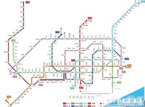 CorelDRAW X4怎么绘制深圳地铁线路图?10